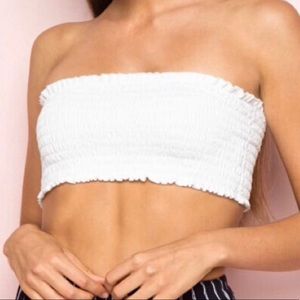 Brandy Melville White Kessy Tube Top